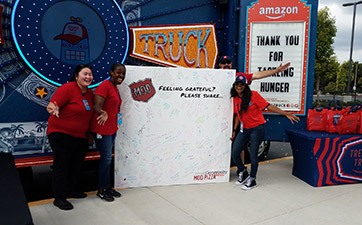 Amazon Treasure Truck volunteers