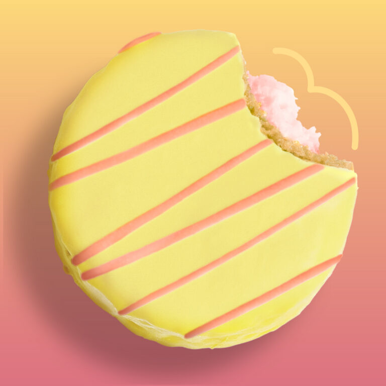 A Strawberry Lemonade No Name Cake from MOD Pizza